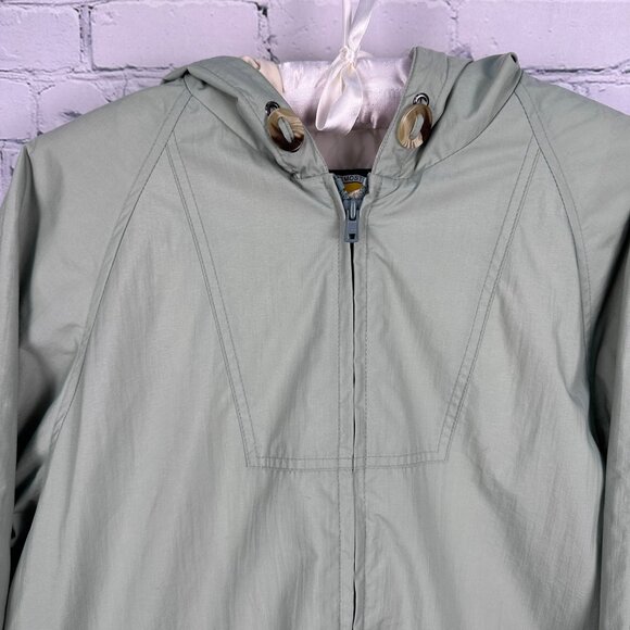 Cabela's Women's Hooded Rain Resistant Lined Zip Up Jacket, Size Medium, Sage - Picture 5 of 12